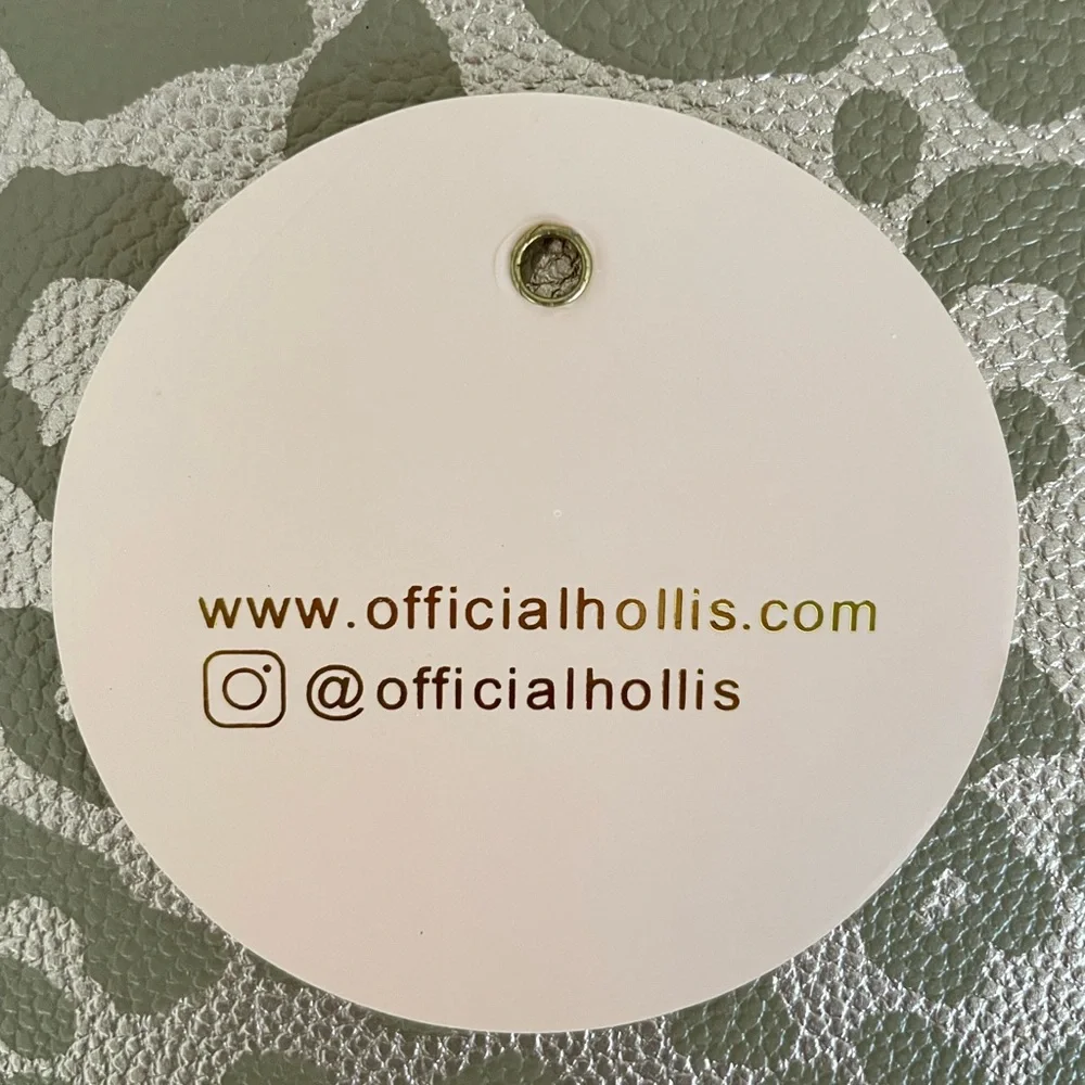 Hollis Leopard Print Laptop Sleeve in Metallic Gold - Picture 5 of 10